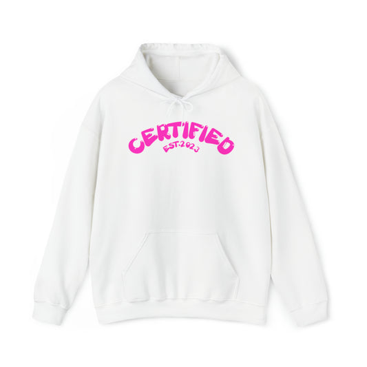 PINK LOGO HOODIE