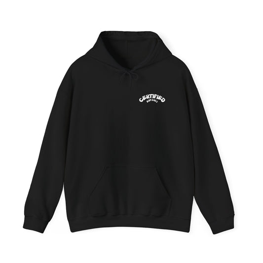 WHITE LOGO HOODIE